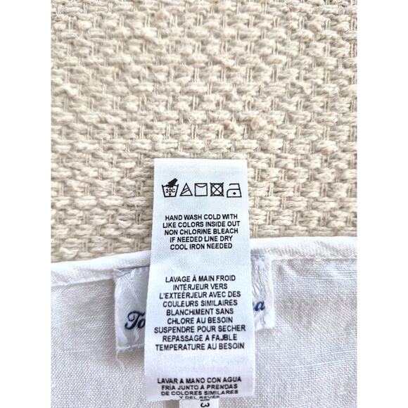 Tommy Bahama St Lucia Dress Size XS White Linen Cotton Eyelet Summer Vacation - Picture 7 of 9